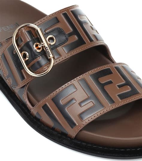 fendi sandals flat|fendi birkenstock style sandals.